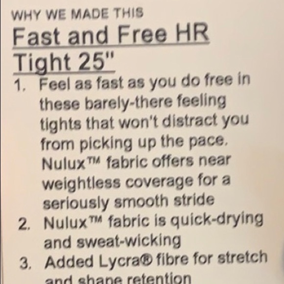 Fast and Free HR Lululemon Leggings Size 4 - Picture 4 of 4
